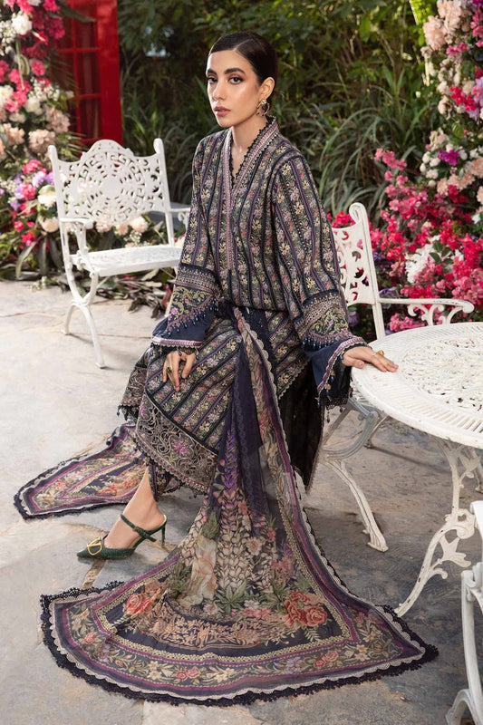 Pure Lawn Suit with Chiffon Dupatta