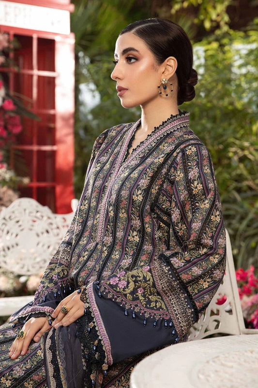Pure Lawn Suit with Chiffon Dupatta
