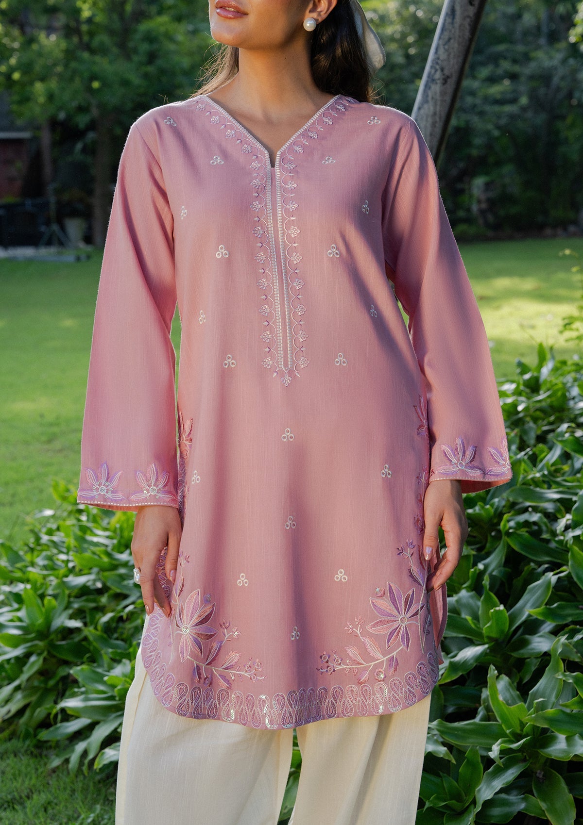 Bin Tayyab Garden Edit Khaddar Kurta Set Online in Dubai DXB UAE Abudhabi Meena Bazaar
