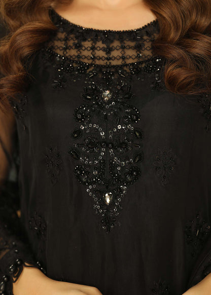 Black Adda Work Organza Festive Suit Online in Sri Lanka India Australia