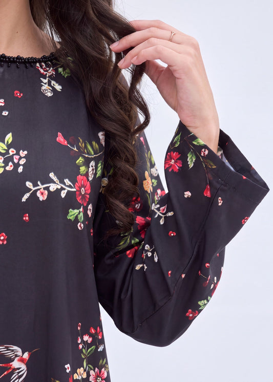 Black Corduroy Kaftan for Women Online in Sri Lanka India Australia