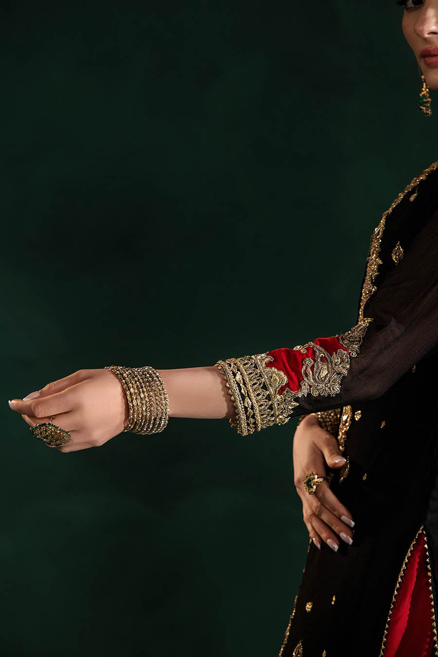 Black Designer Indowestern Salwar Suit With Silk Dupatta Online in Dubai UAE Abudhabi Ajman Sharjah