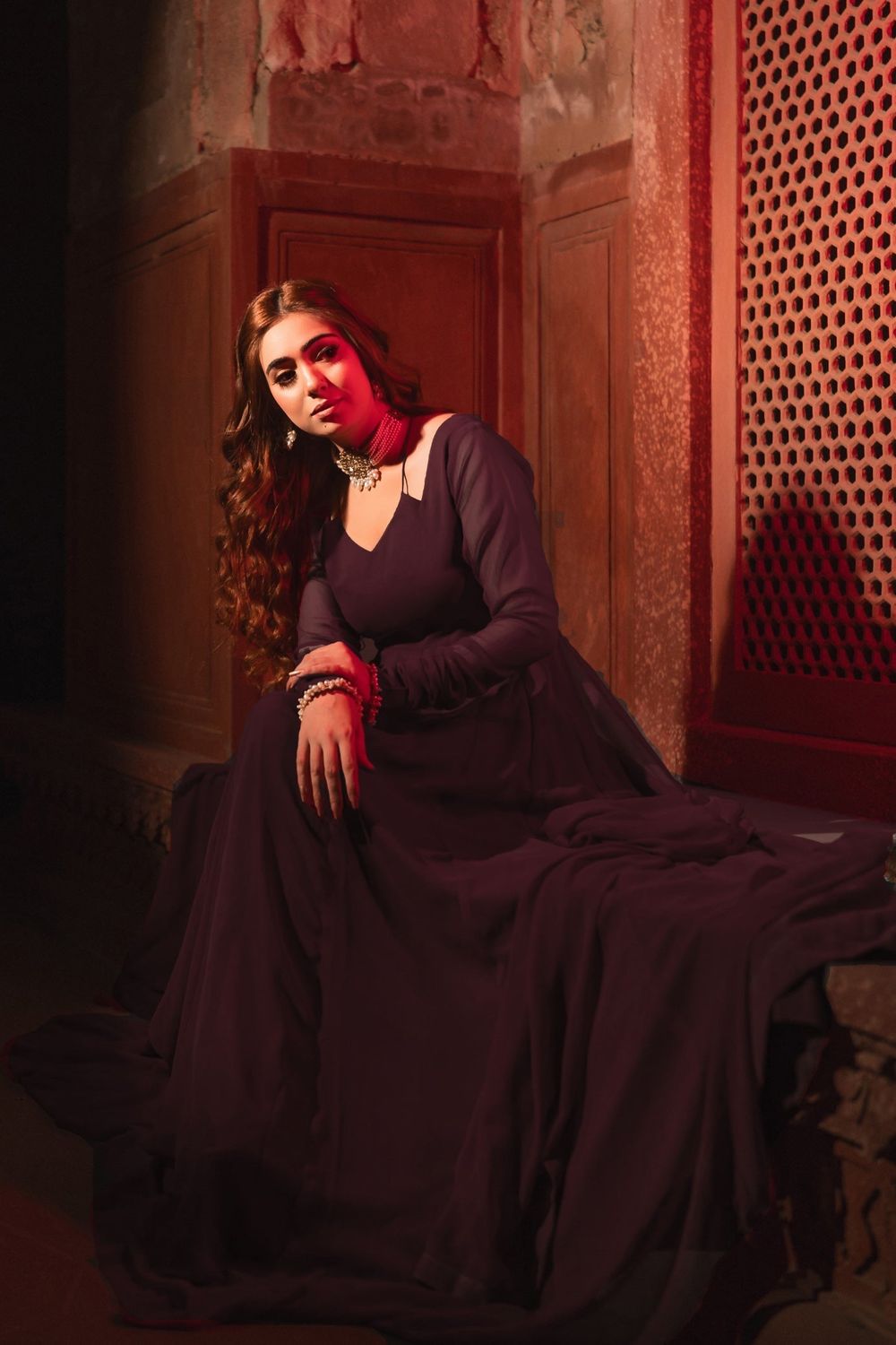 Black Embellished Chiffon Pishwas Partywear Suit Online in Dubai UAE Abudhabi Ajman Sharjah
