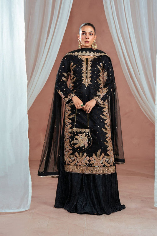 Black Embellished Net Lehenga Choli Online in Dubai UAE Abudhabi Ajman Sharjah