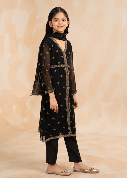 Black Embellished Raw Silk Trouser Suit Online in Sri Lanka India Australia