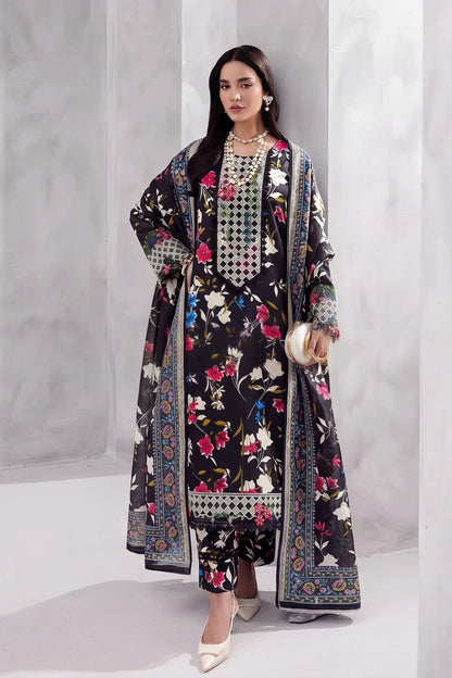 Black Embroidered Blended Grip Silk Straight Kurta Suit Online in Dubai UAE Abudhabi Ajman Sharjah