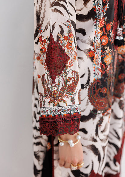 Black Embroidered Lawn Ladies Suit Online in Dubai DXB UAE Abudhabi Meena Bazaar