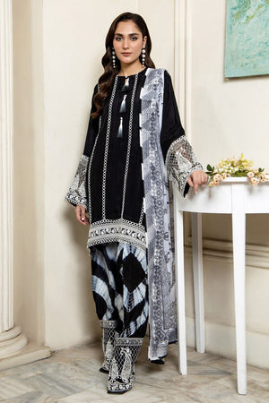Black Embroidered Viscose Farshi Shalwar Suit Online in Dubai UAE Abudhabi Ajman Sharjah