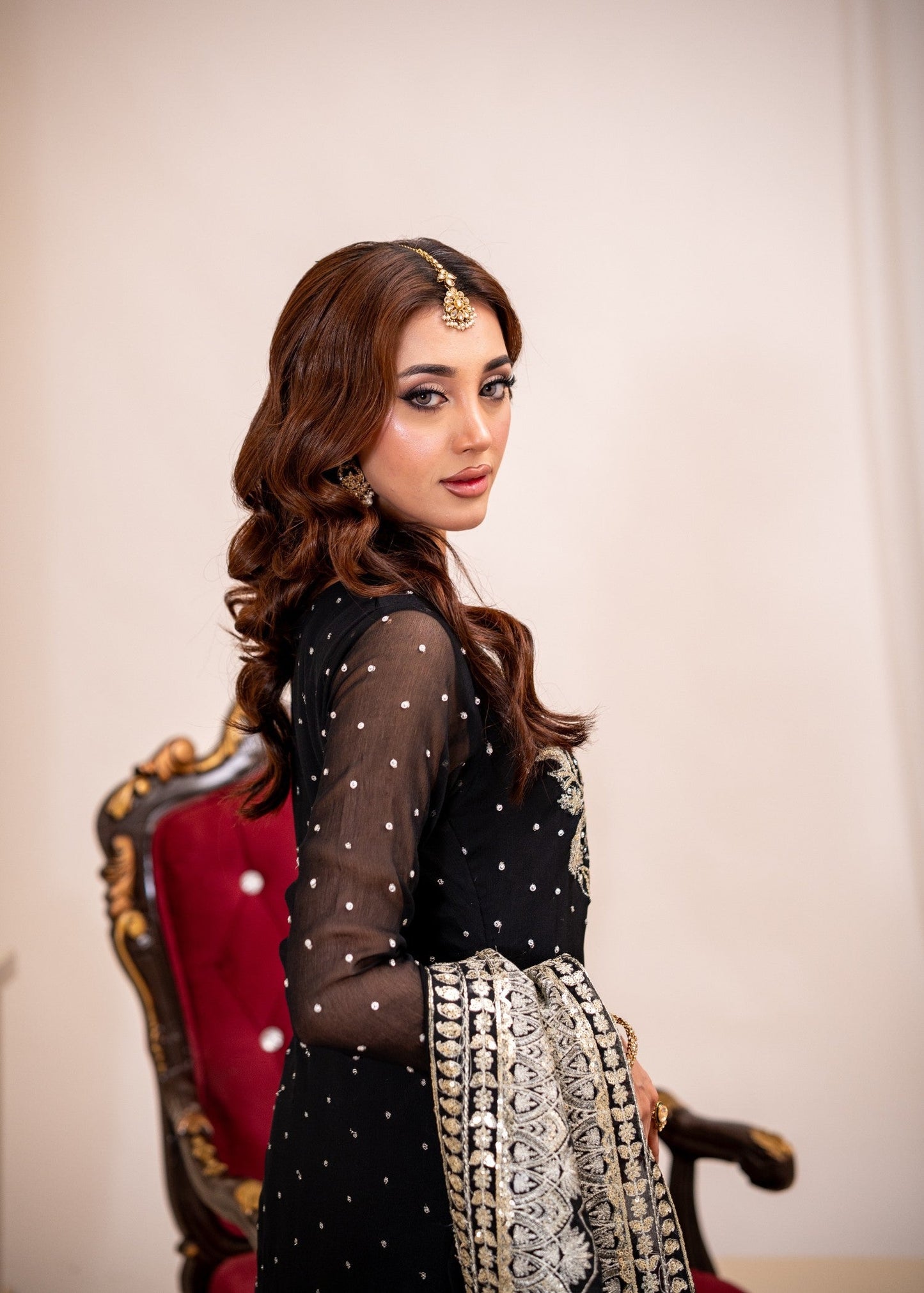 Black Festive Wear Embroidered Gharara Set Online in Sri Lanka India Australia