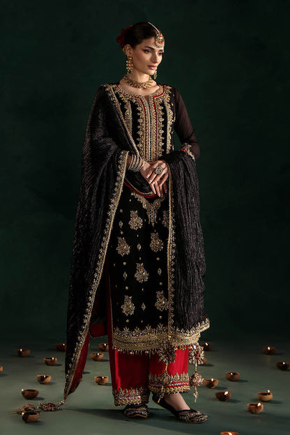 Black Kora Dabka Work Indowestern Suit Online in Sri Lanka India Australia