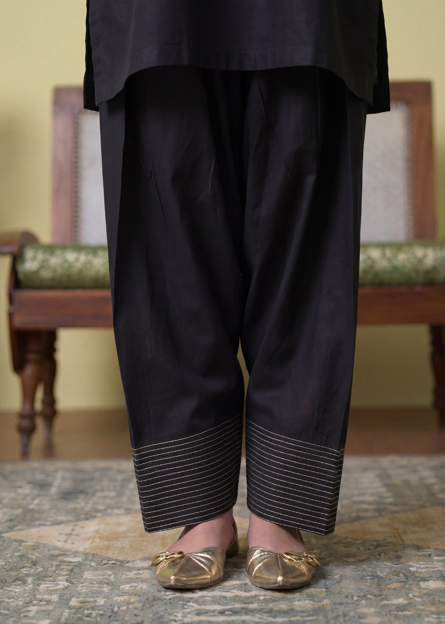Black Lacework Lawn Readymade Salwar Kameez Online in UK USA Canada