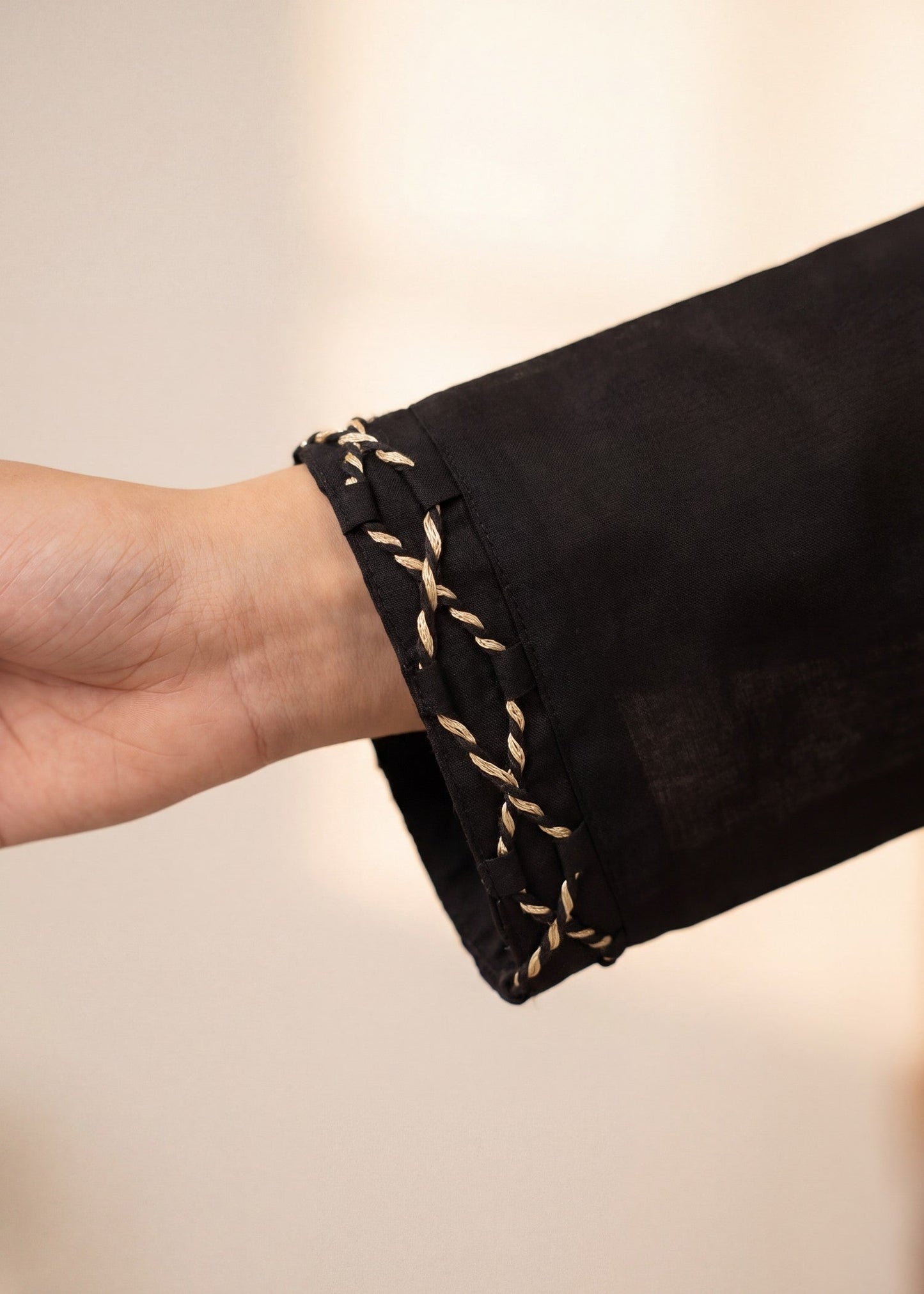 Black Lacework Lawn Unstitched Suit Online in Sri Lanka India Australia