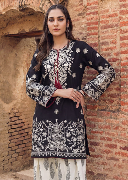 Black Lawn Embroidered Kurta Pajama Online in Sri Lanka India Australia