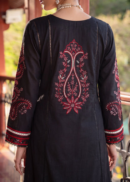Black Lawn Embroidered Pakistani Suit Online in Dubai UAE Abudhabi Ajman Sharjah