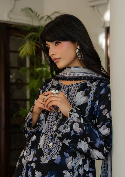 Black Lawn Embroidered Pakistani Suit Online in Sri Lanka India Australia