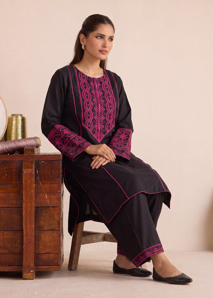 Black Lawn Embroidered Salwar Suit Online in Sri Lanka India Australia