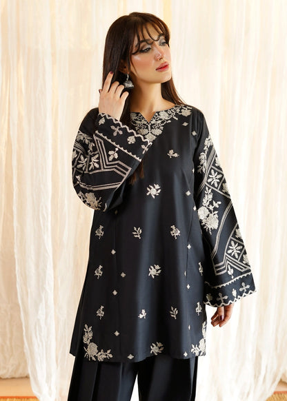 Black Lawn Farshi Shalwar Kurta Set Online in Dubai DXB UAE Abudhabi Meena Bazaar