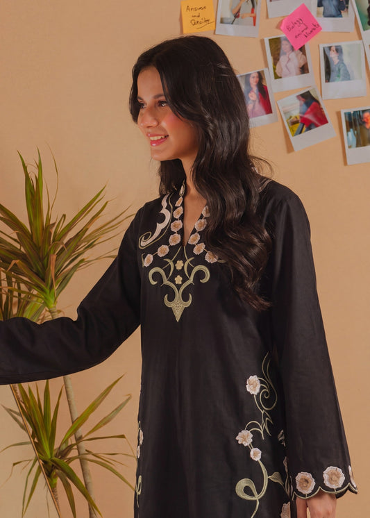 Black Lawn Kurta Pajama Online in Sri Lanka India Australia