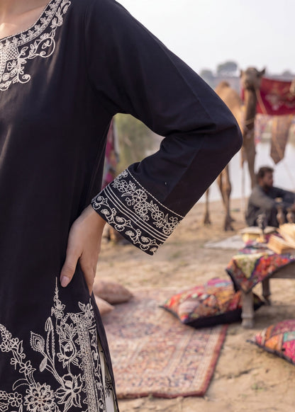 Black Lawn Kurta Set for Women Online in Sri Lanka India Australia