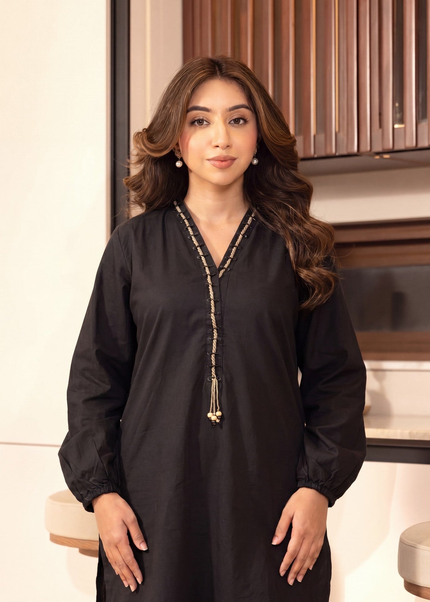 Black Lawn Lacework Salwar Suit Online in Dubai UAE Abudhabi Ajman Sharjah