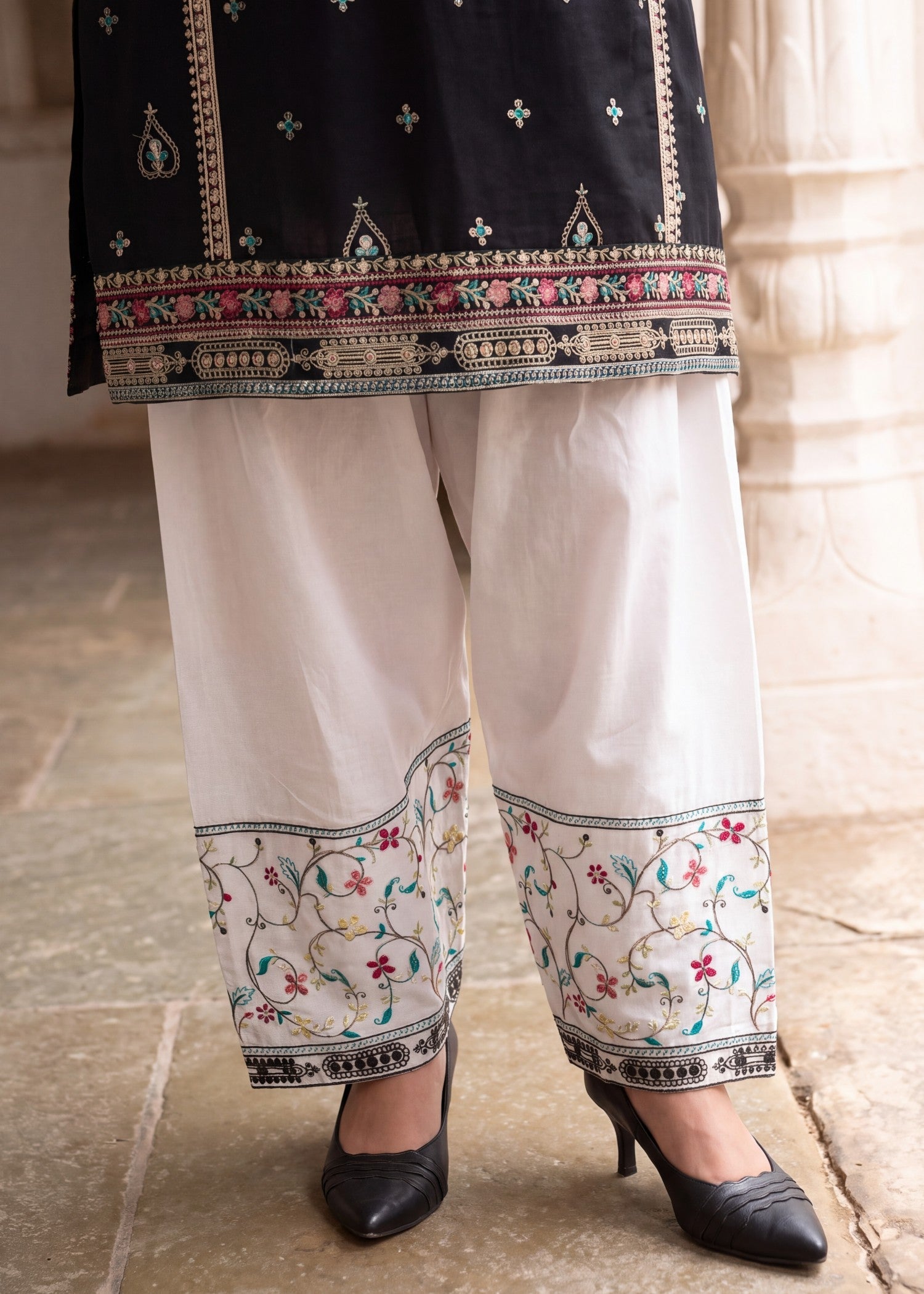 Black Lawn Salwar Suit for Women Online in Sri Lanka India Australia