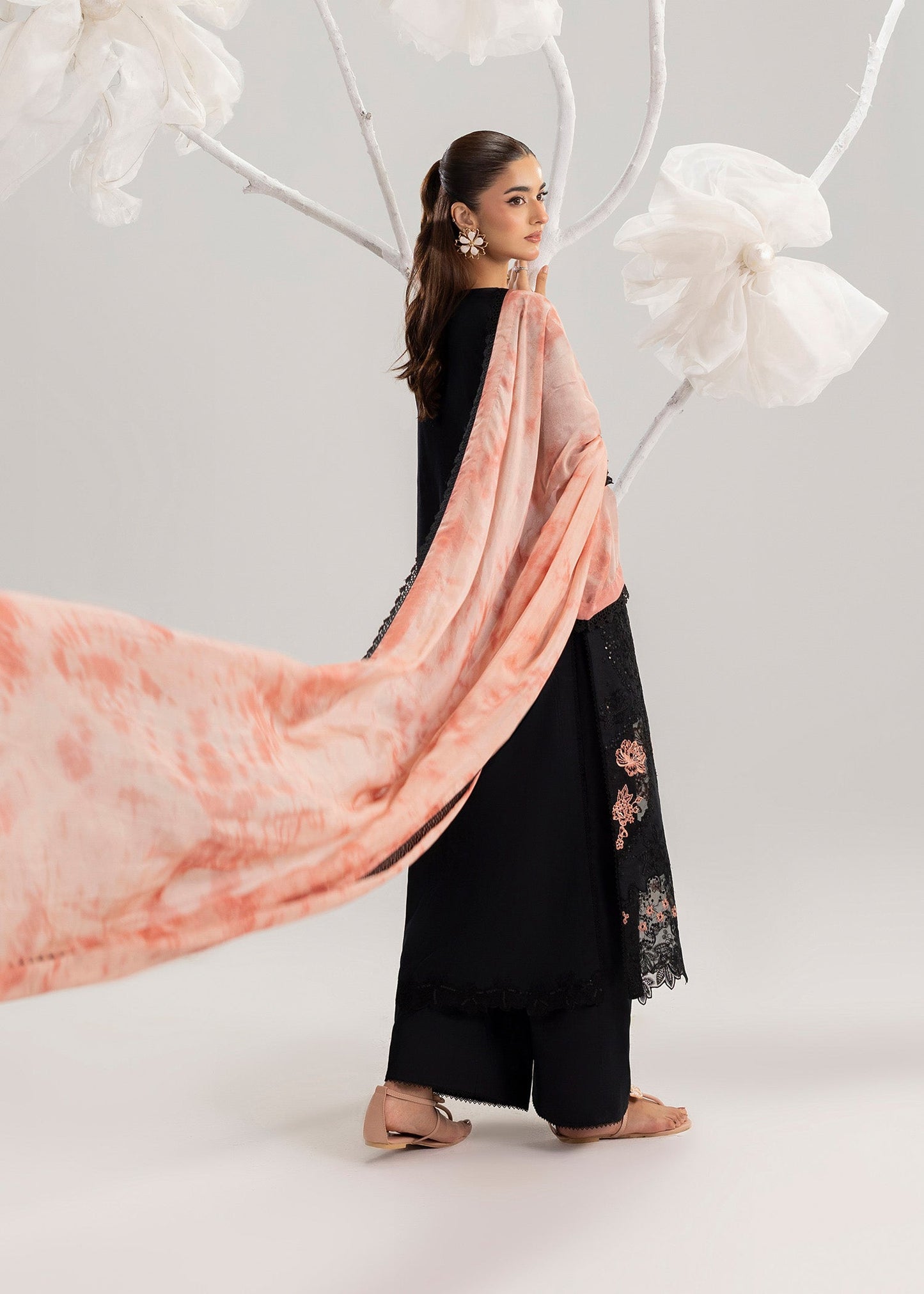 Black Lawn Salwar Suit Online in Dubai DXB UAE Abudhabi Meena Bazaar