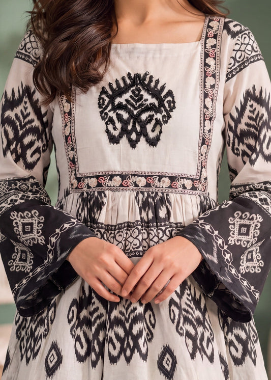 Black Lawn Sharara with Peplum Top Online in Sri Lanka India Australia