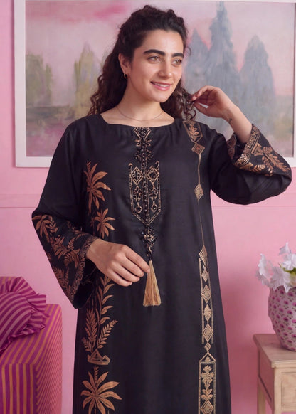 Black Linen Long Kaftan Daily Wear Online in Sri Lanka India Australia
