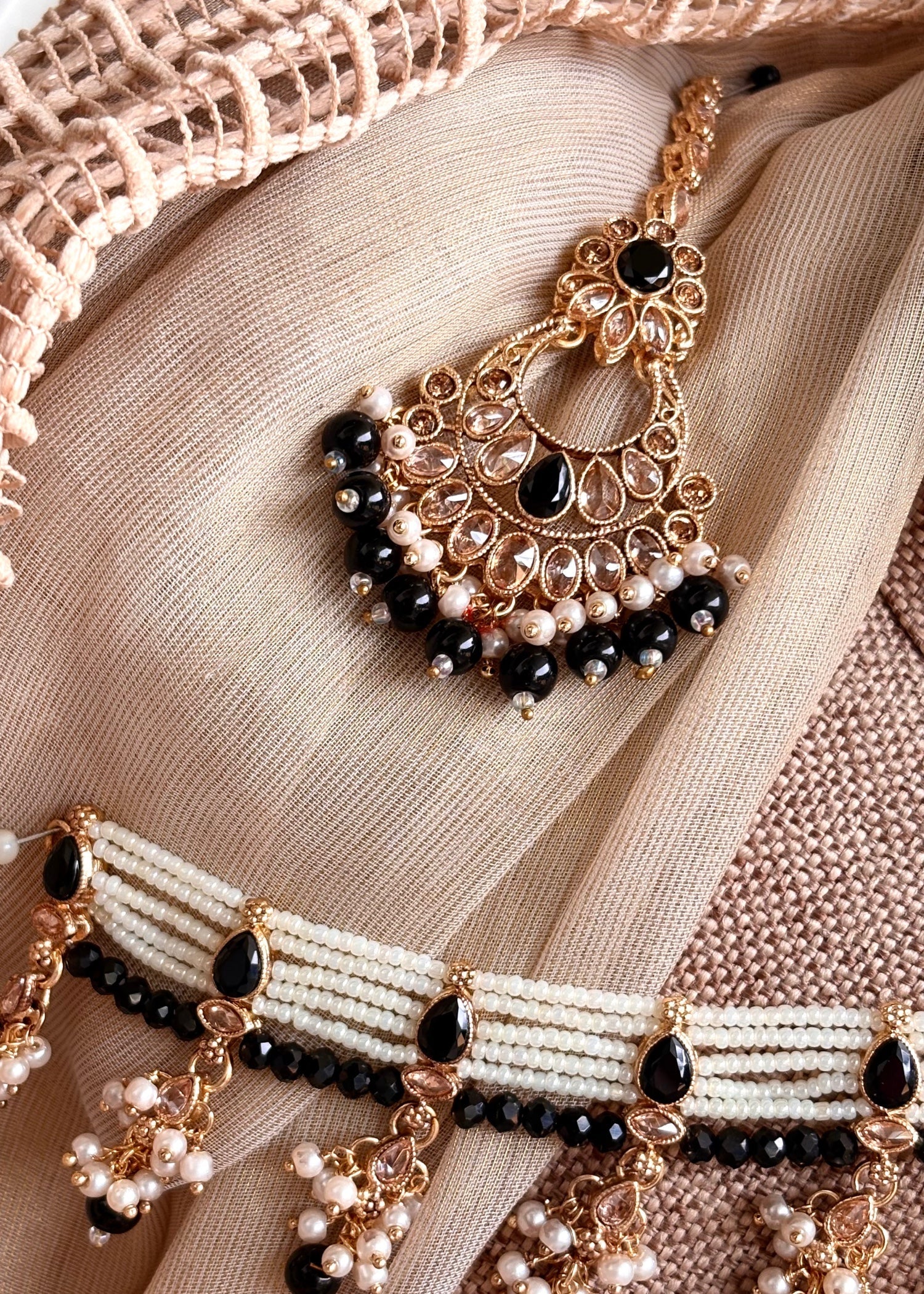 Black Metal Choker Bridal Jewellery Online in UK USA Canada