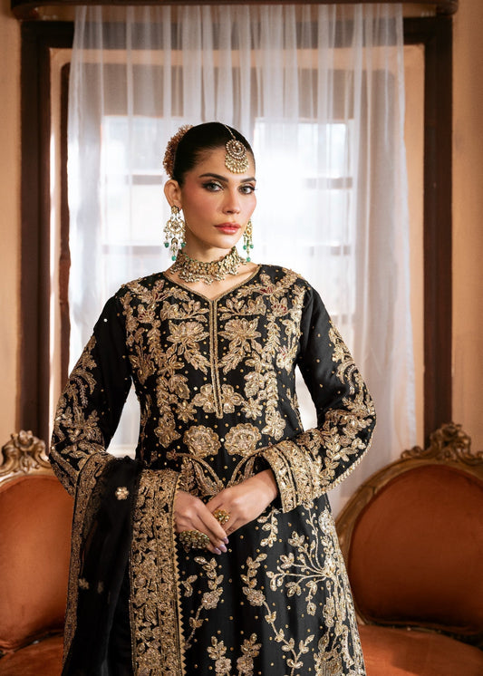 Black Organza Lehenga Choli Online in KSA Riyadh Saudi Arabia Oman Bahrain Qatar