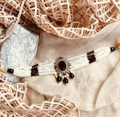 Black Pearl Necklace Set Online in UK USA Canada