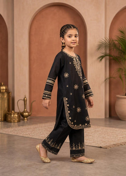 Black Straight Cut Kurta Set for Girls Online in Sri Lanka India Australia