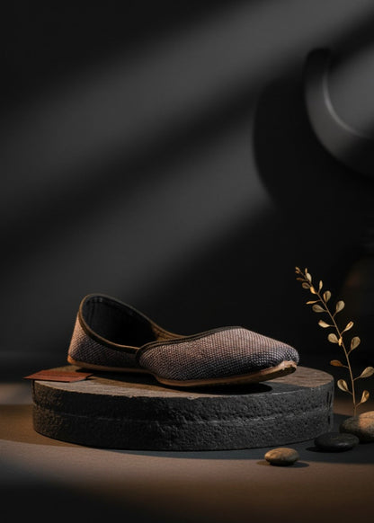 Black Velvet Finish Wedding Khussa Online in UK USA Canada