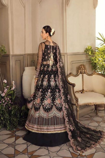 Black Embroidered Anarkali / Lehenga