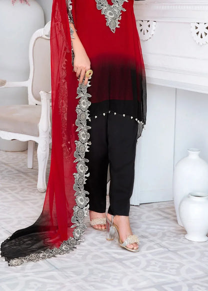 Indowestern Kaftan Kurta Set with Pearl Details