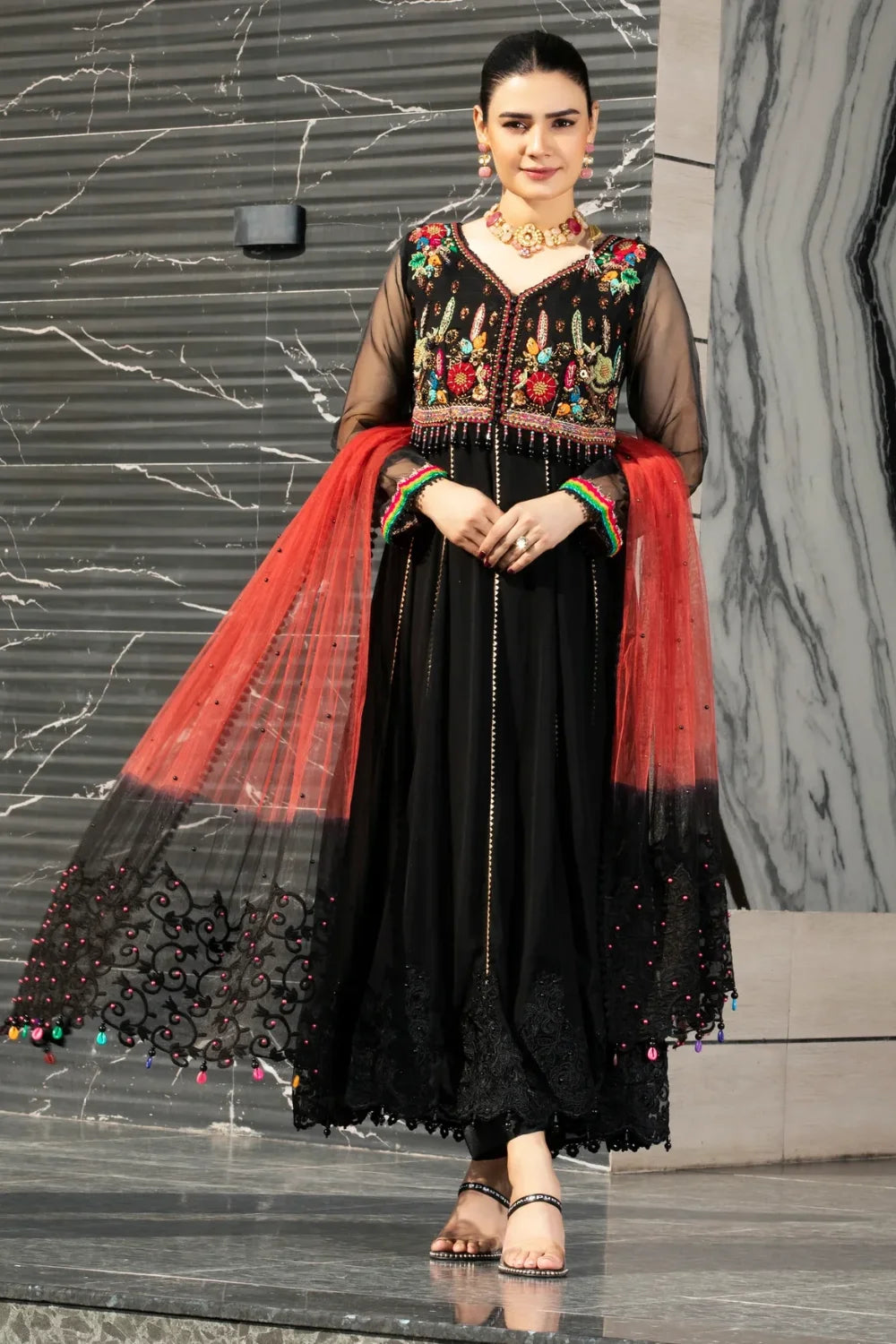 Readymade Pure Chiffon Suit