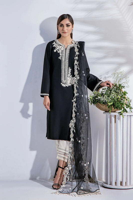 Readymade 3D Embroidered Pure Cotton Suit