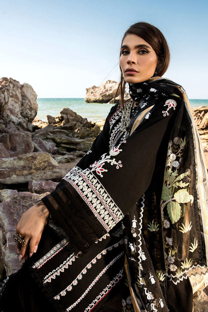 Onyx Embroidered Lawn Suit