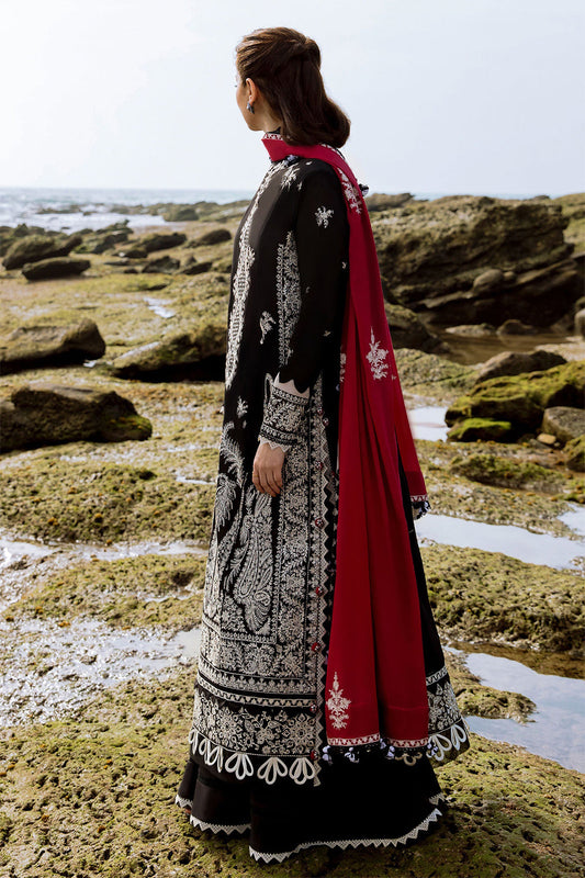 Black Embroidered Lawn Suit