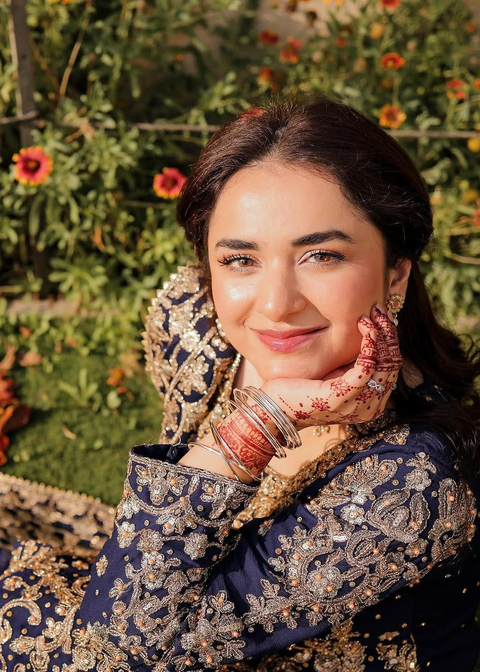 Blue Chiffon Embroidered Festive Wear Suit Online in Dubai DXB UAE Abudhabi Meena Bazaar