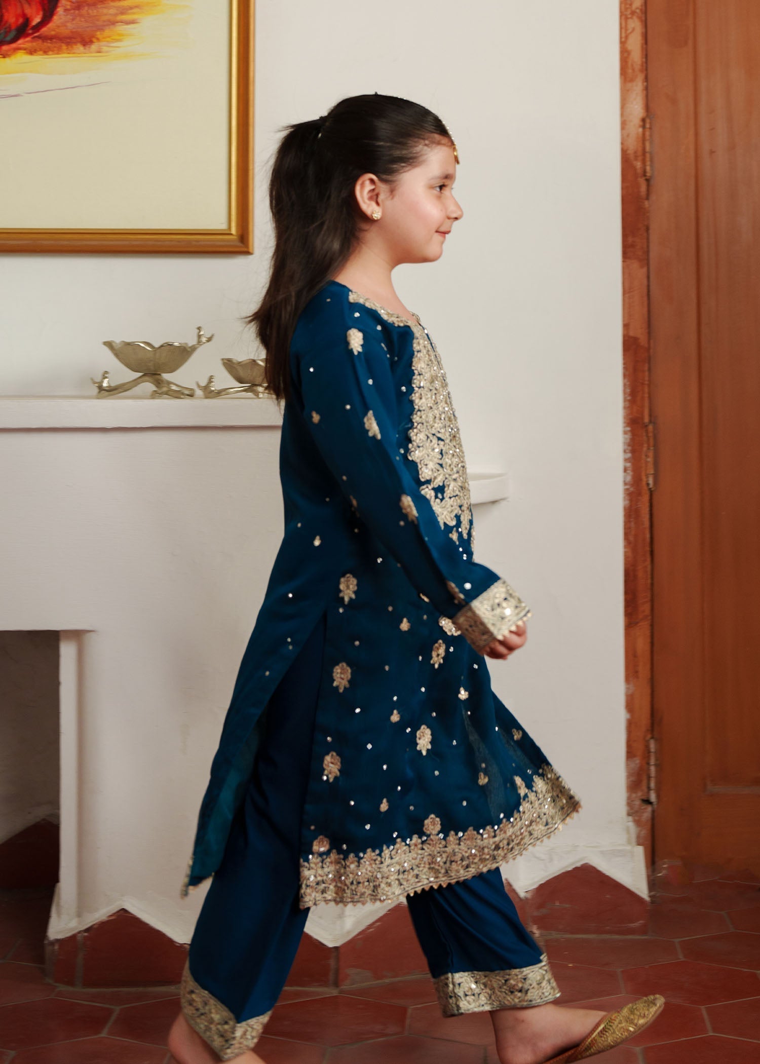 Shop Blue Chiffon Salwar Kameez Online in Dubai – SALWAR MAHAL