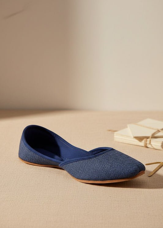 Blue Cotton Khussa Premium Handcrafted Online in Dubai DXB UAE Abudhabi Meena Bazaar