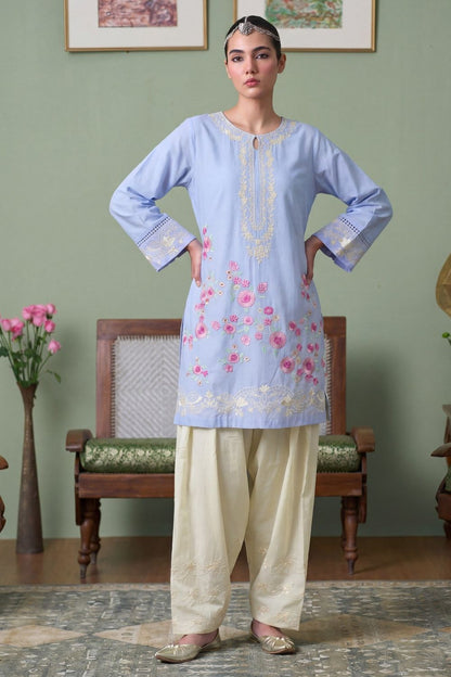 Blue Lagoon Embroidered Lawn Salwar Kameez Online in Dubai UAE Abudhabi Ajman Sharjah