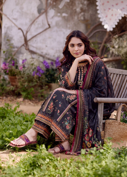 Blue Lawn Suit with Straight Kurta Online in Sri Lanka India Australia