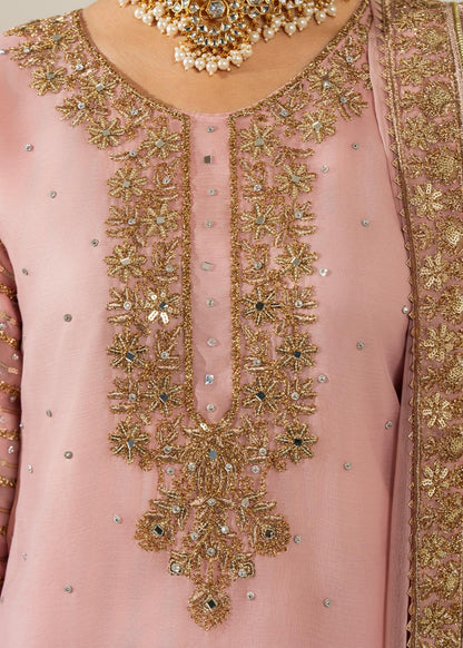 Blush Pink Chiffon Kurta Suit Online in Dubai DXB UAE Abudhabi Meena Bazaar