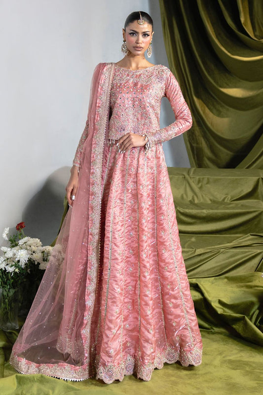 Blush Pink Embellished Charmuse Lehenga Choli Online in Dubai UAE Abudhabi Ajman Sharjah
