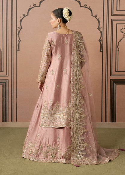 Blush Pink Embroidered Charmuse Formal Salwar Kameez Online in Sri Lanka India Australia