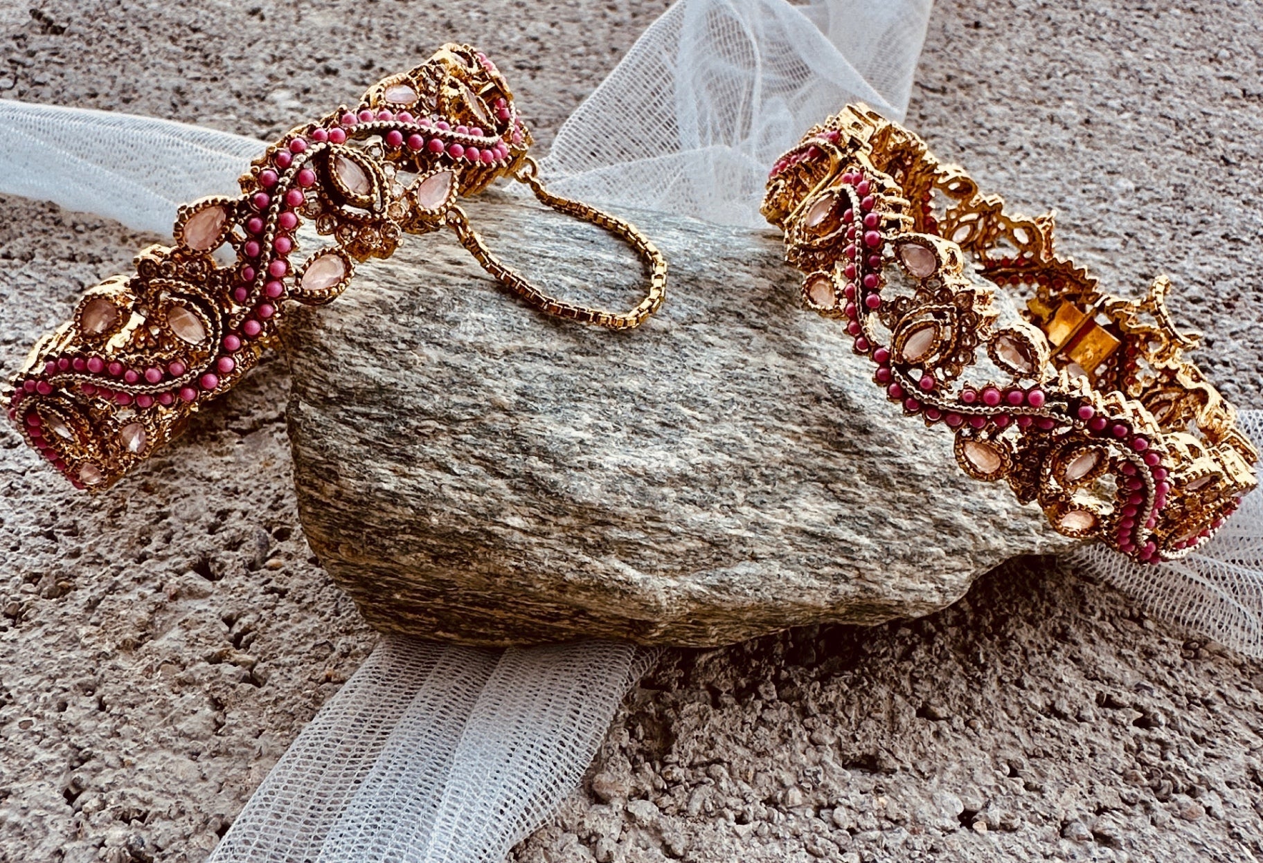 Blush Pink Festive Bangles Online in UK USA Canada