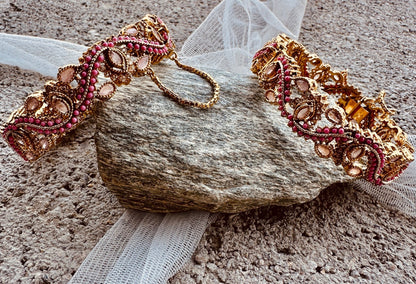 Blush Pink Festive Bangles Online in UK USA Canada
