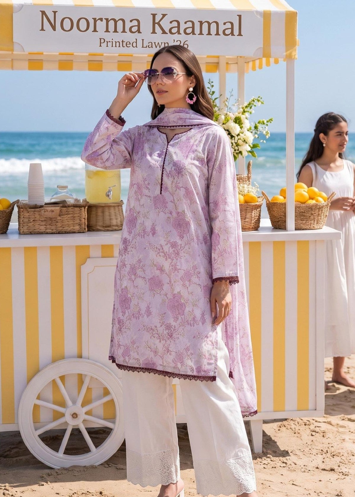 Blush Pink Lawn Salwar Suit for Women Online in UK USA Canada